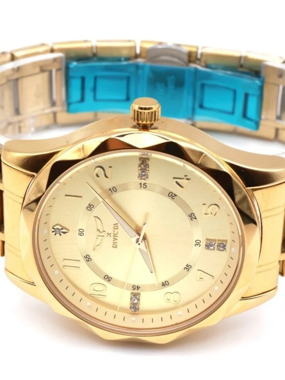 Invicta Specialty Gold Men’s Watch- Quartz Stainless Steel- 41mm 69017 New